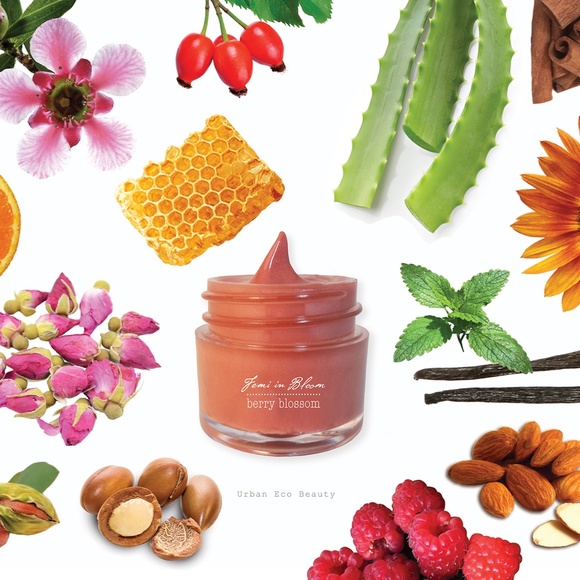 Berry Blossom Pink Sheer Glow Organic Lip Gloss Plumper Treatment - Picture 2 of 14